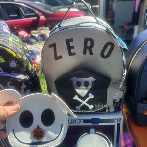 Silver Skull and Crossbones Mini Backpack